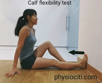 dorsiflexion of ankle