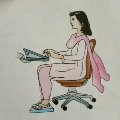 proper way of sitting