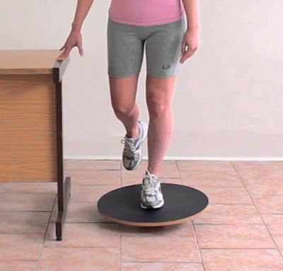 Balance board exercises