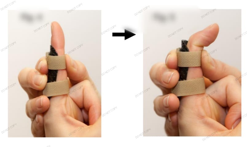 finger tip bending exercise