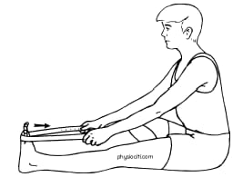 ankle towel stretch exercise